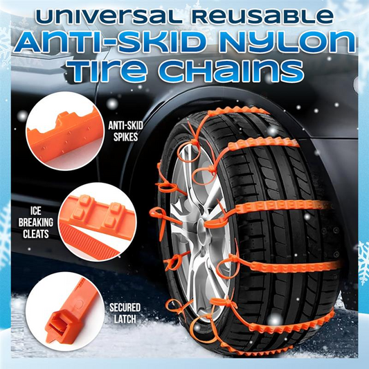 2026 Winter Hot Sale🔥 Universal Anti-skid Nylon Tire Chains