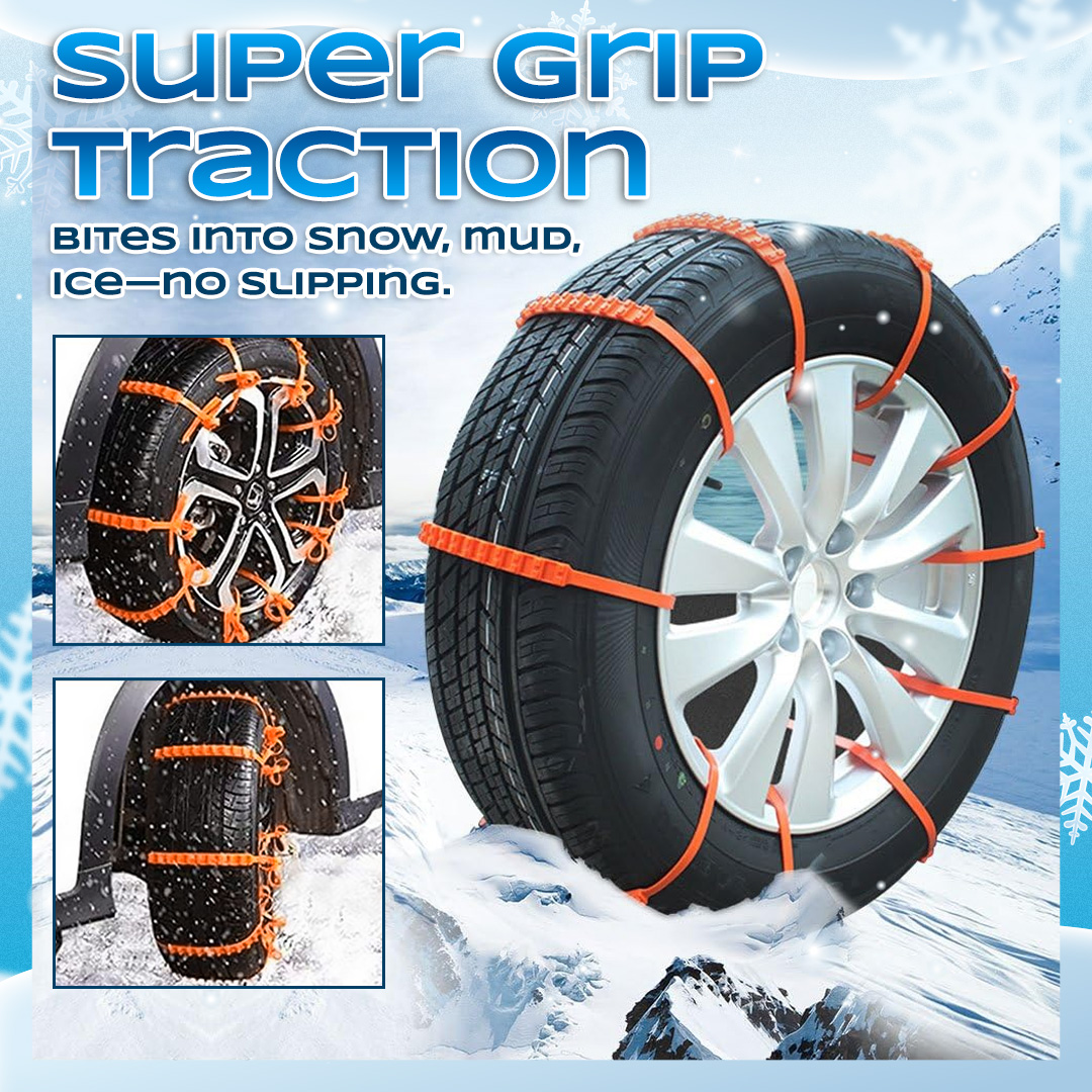 2026 Winter Hot Sale🔥 Universal Anti-skid Nylon Tire Chains
