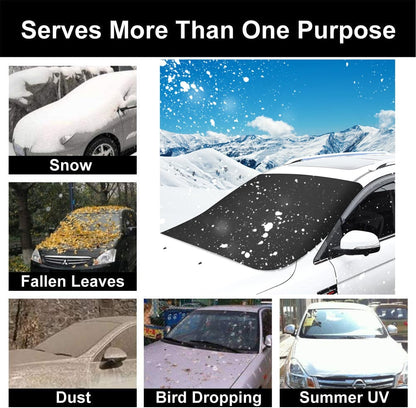 Windshield Savior: Magnetic Snow & Sun Shield - Ice-Free in Seconds! ❄️