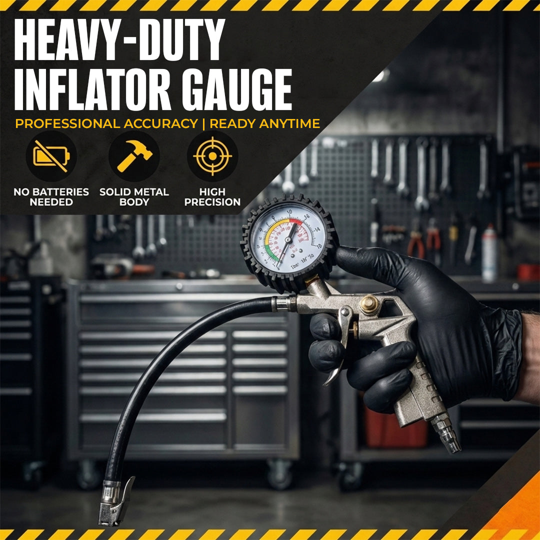 Pro-Grade 2-in-1 Digital Tire Pressure Gauge & Inflator