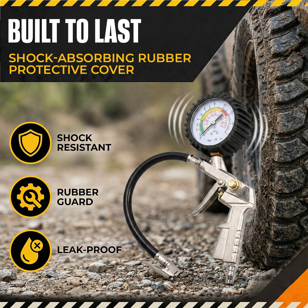 Pro-Grade 2-in-1 Digital Tire Pressure Gauge & Inflator