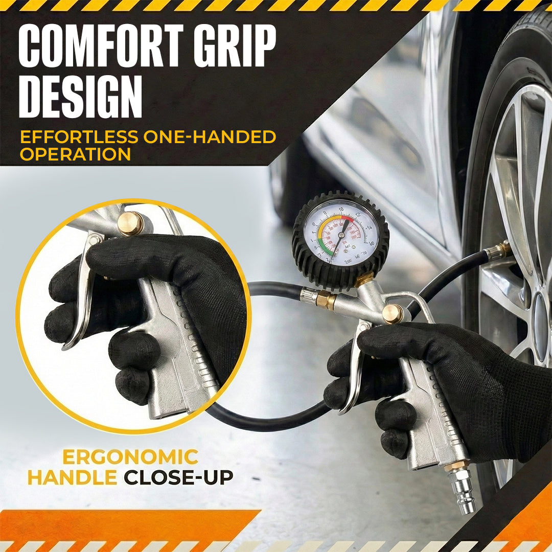 Pro-Grade 2-in-1 Digital Tire Pressure Gauge & Inflator