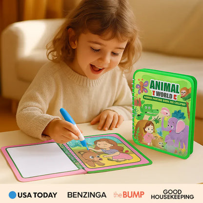 Mess-Free Reusable Water Coloring Book