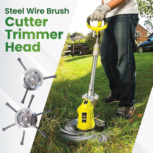 Heavy-Duty Steel Wire Trimmer Head for Cordless Weed Trimmers