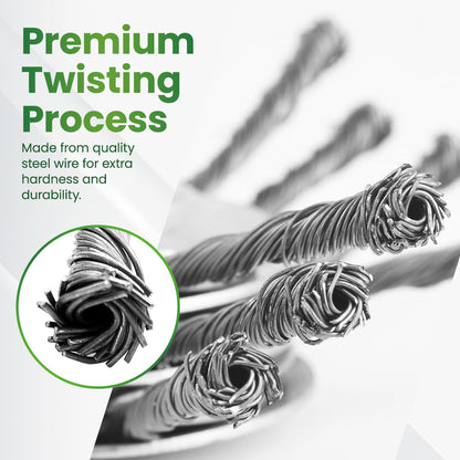 Heavy-Duty Steel Wire Trimmer Head for Cordless Weed Trimmers