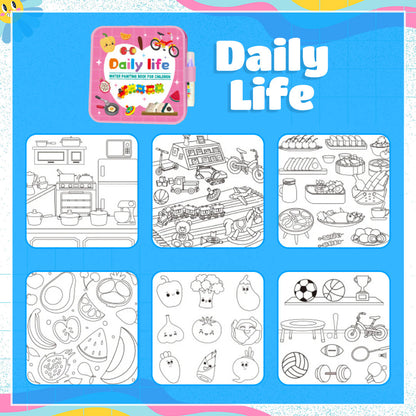 Mess-Free Reusable Water Coloring Book