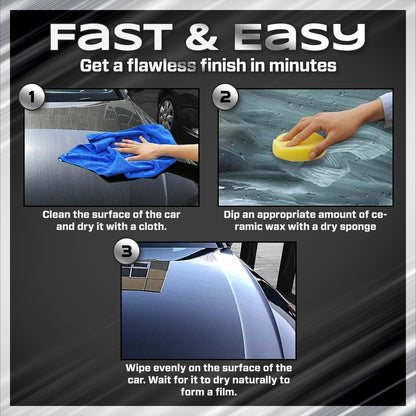 Titanium Ceramic Wax Cream - Mirror Shine & Protection in 15 Minutes