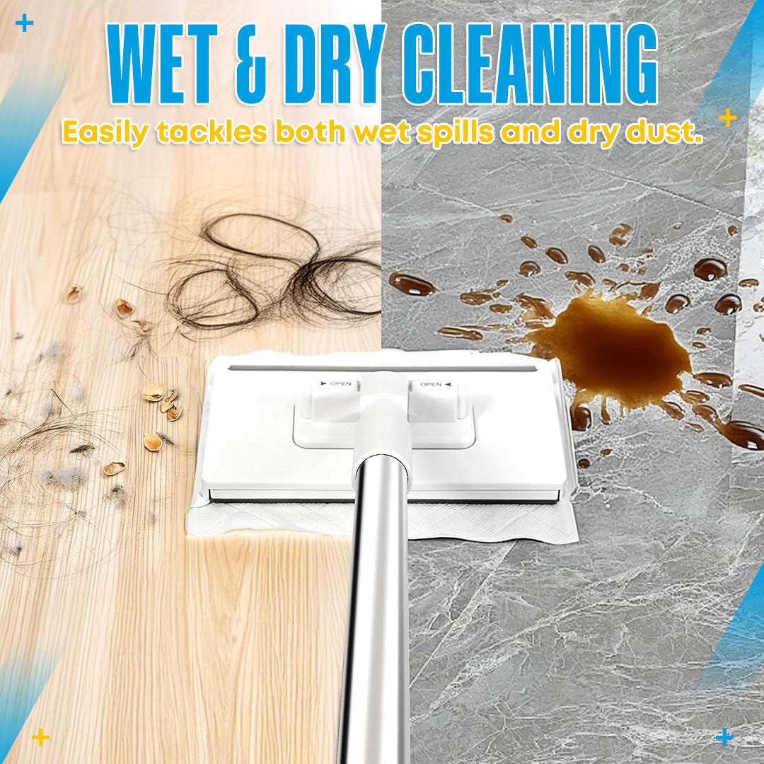 Last Day: 50% OFF – Disposable Dust Mop with 4 Reusable Cloths