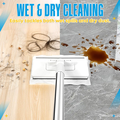 Last Day: 50% OFF – Disposable Dust Mop with 4 Reusable Cloths
