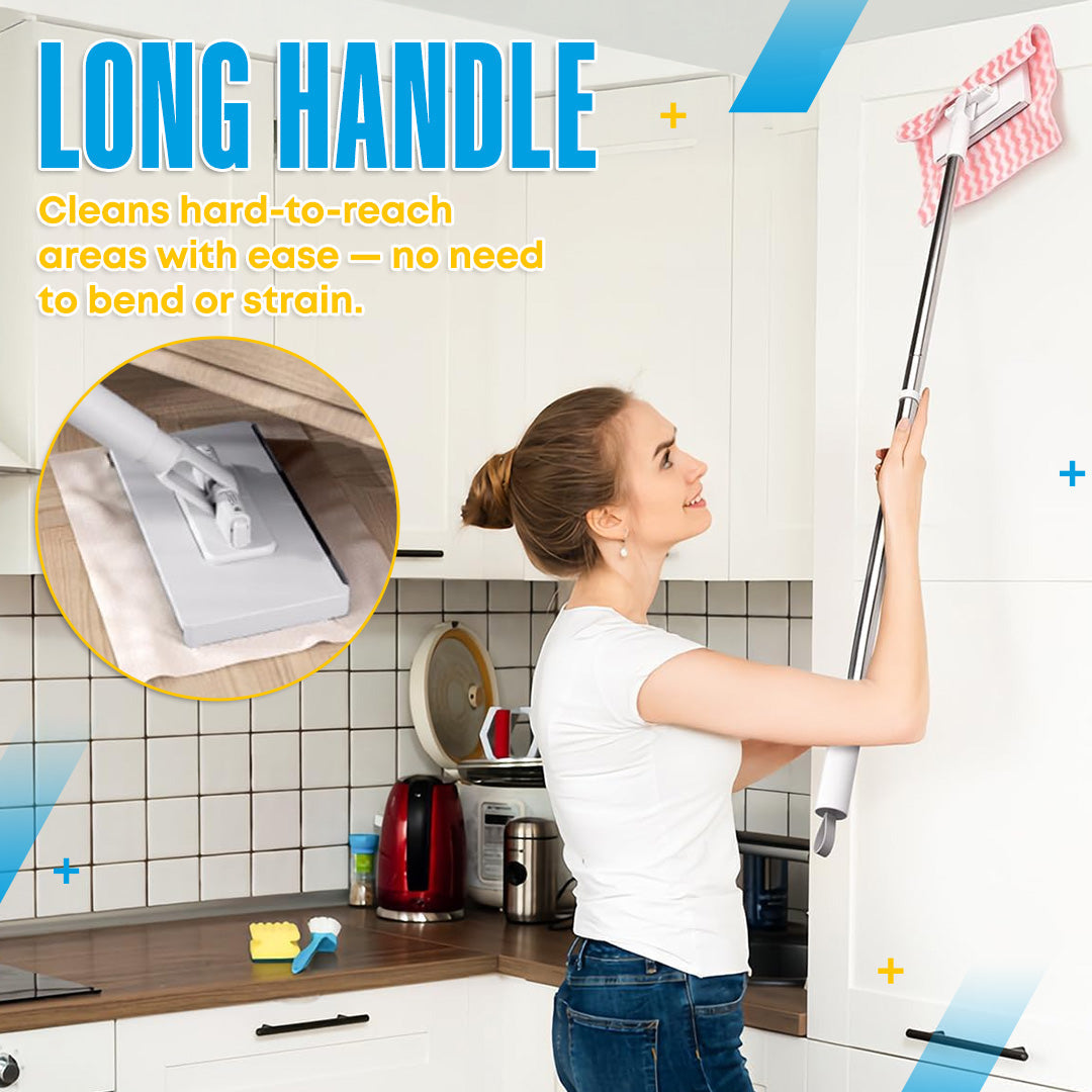 Last Day: 50% OFF – Disposable Dust Mop with 4 Reusable Cloths