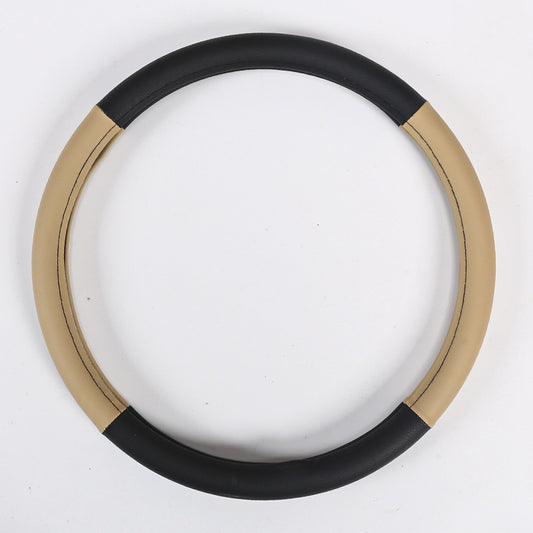 🚗Premium Anti-Slip Leather Steering Wheel Cover – Universal 38cm Fit, All-Season Comfort & Business Style