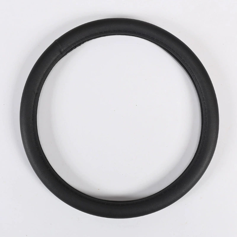 🚗Premium Anti-Slip Leather Steering Wheel Cover – Universal 38cm Fit, All-Season Comfort & Business Style