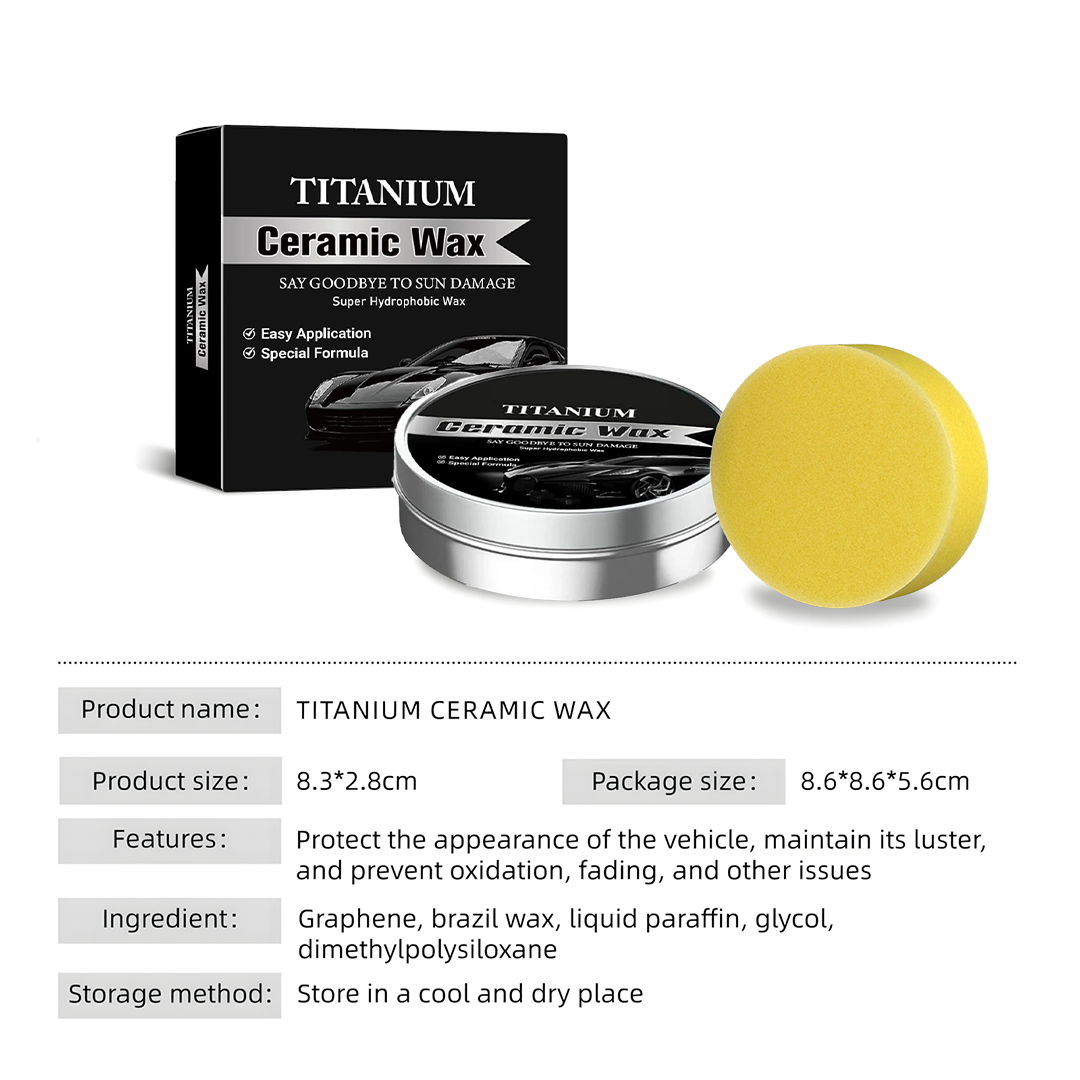 Titanium Ceramic Wax Cream - Mirror Shine & Protection in 15 Minutes