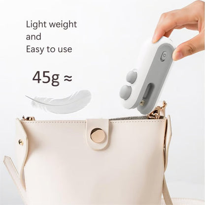 ODEIUN™ 2-in-1 Mini Bag Sealer & Cutter | USB Rechargeable Handheld Heat Sealer for Snack Preservation 🍪🔋