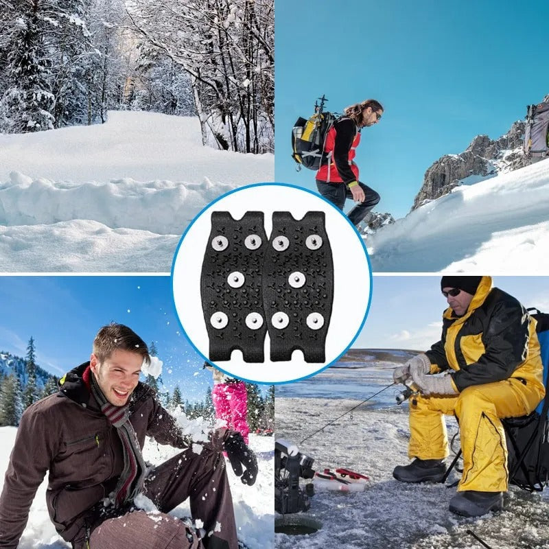 Manganese Steel Anti-Slip Ice Cleats 🧊 – Heavy-Duty Grip for Winter Safety 🛡️