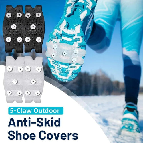 Manganese Steel Anti-Slip Ice Cleats 🧊 – Heavy-Duty Grip for Winter Safety 🛡️