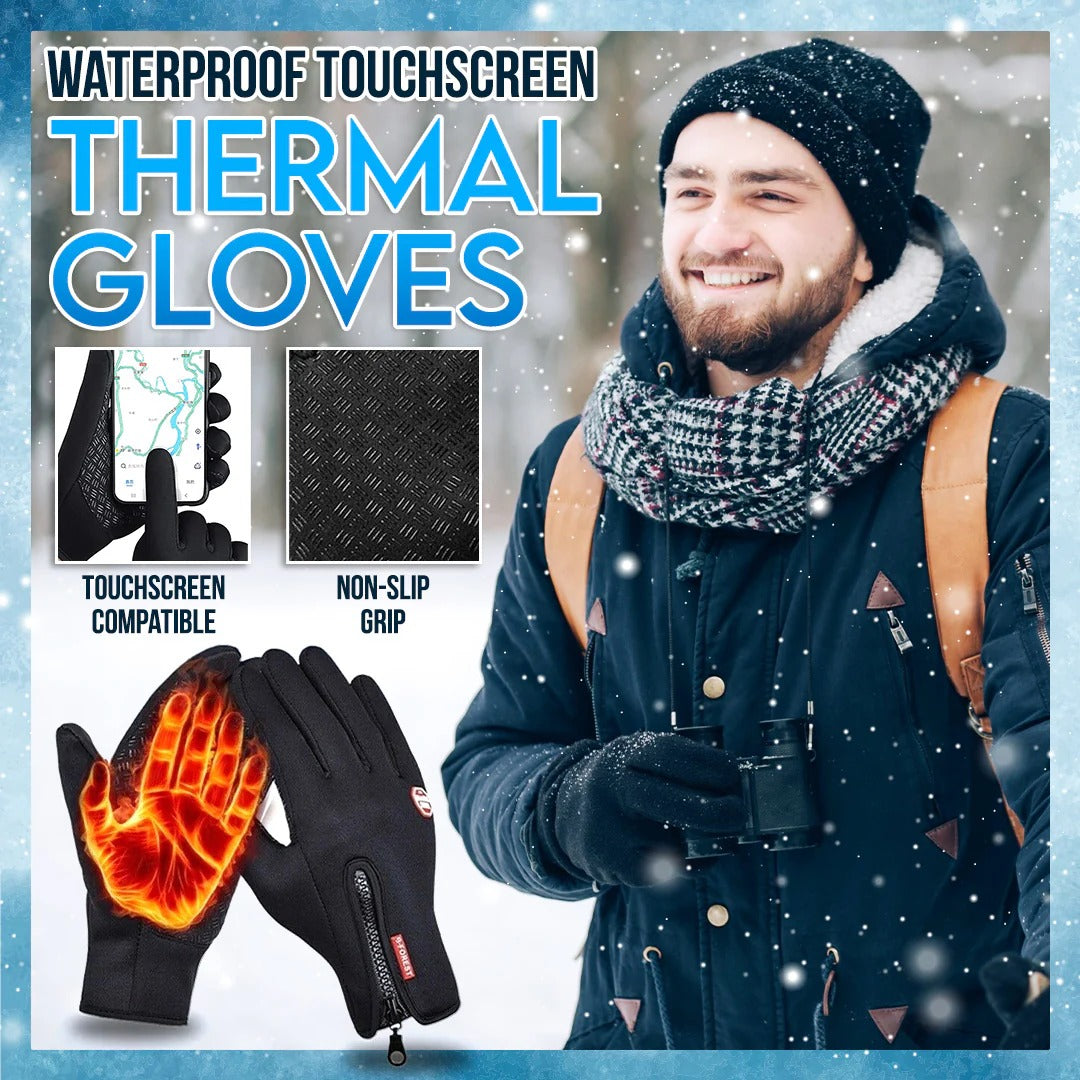 Last Day Buy 1 Pair, Windproof Winter Gloves Touchscreen Gloves Thermal Warm Gloves for Men and Women