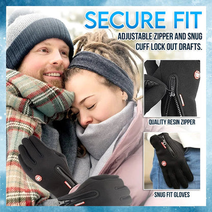 Last Day Buy 1 Pair, Windproof Winter Gloves Touchscreen Gloves Thermal Warm Gloves for Men and Women