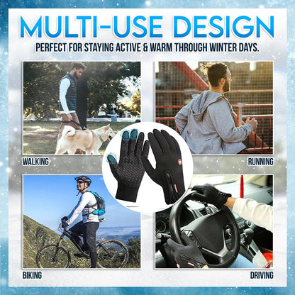 Last Day Buy 1 Pair, Windproof Winter Gloves Touchscreen Gloves Thermal Warm Gloves for Men and Women